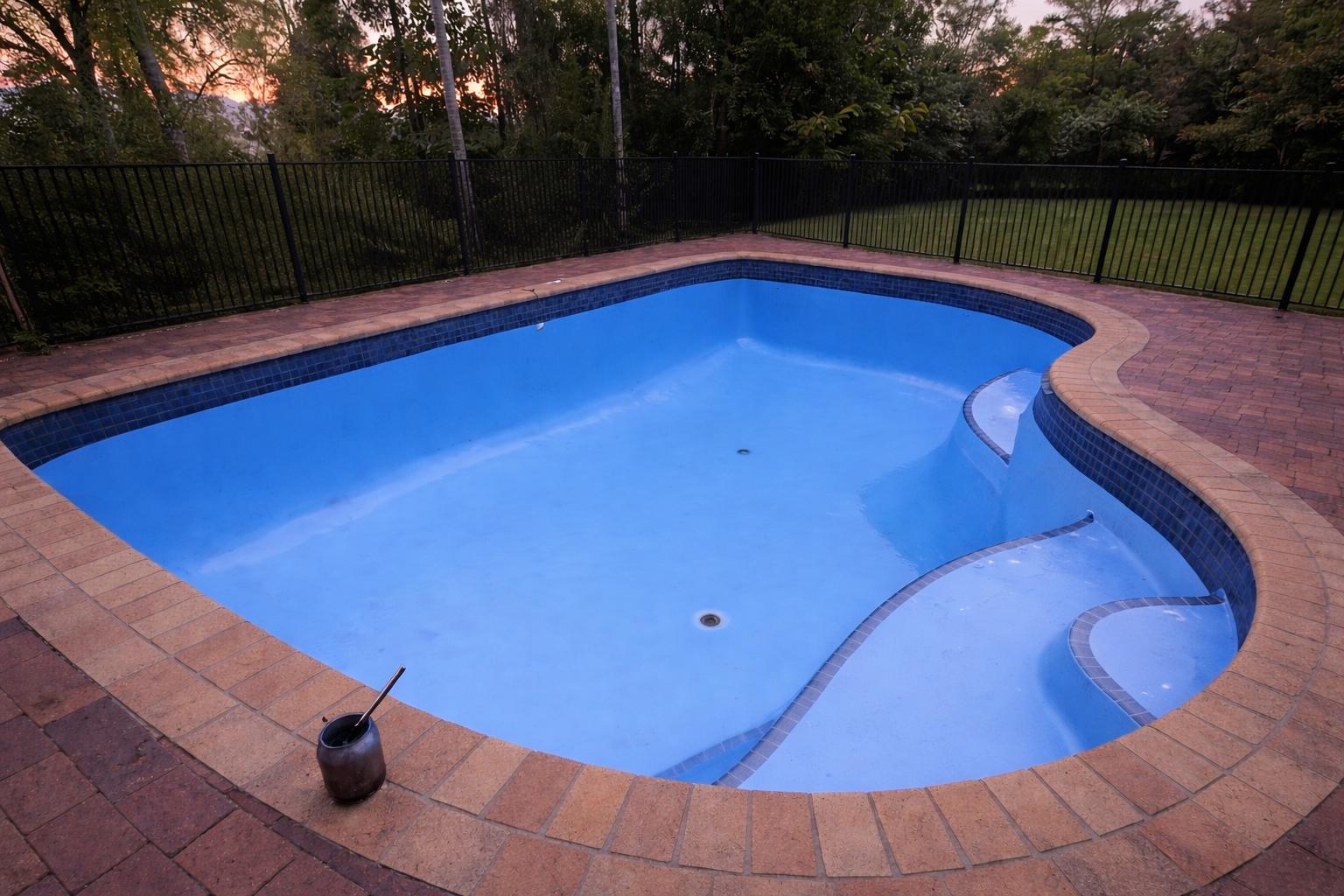 Pool resurfacing Gold Coast β concrete pool after LuxaPool epoxy